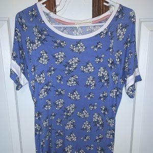 Light Blue floral top